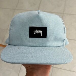 Stussy Sky Blue Logo Cap